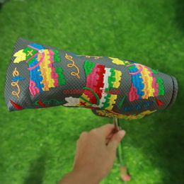 Other Golf Products Various Kinds Golf Club Blade Putter Headcover Flower Snow Man Design For Golf Blade Putter Head Protection Cover 230821