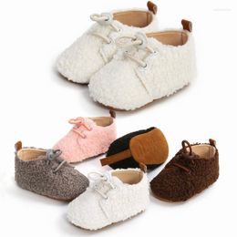 First Walkers 0-18M Baby Shoes Born Toddler Autumn Winter For Boys Girls Cashmere Warm Anti-Slip Boots Walks