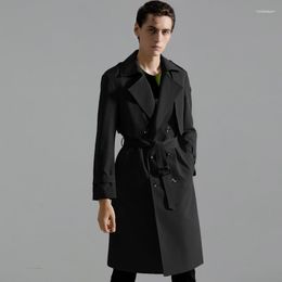 Men's Trench Coats 2023 Autumn Winter Male Luxury Long Style Double Breasted Casual Man Fashion Loose Jackets Plus Size 6xl