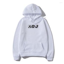 Men's Hoodies El Salvador Fiveothreerepublic Blocks White Mens Outerwear Solid Colour Hoodie