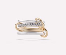 Designer-Spinelli-Ring Nimbus SG Gris. Ähnlich dem Designer's New Luxury Boutique Jewelry x Hoorsenbuhs Microdam Layered Ring aus reinem Silber