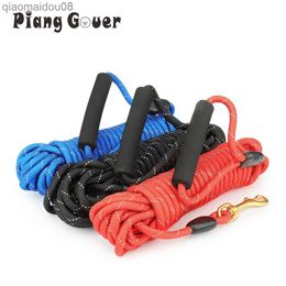 Dog Collars Leashes Reflective Dog Leashes Long Pet Leash Outdoor Puppy Cat Dog Training Walk Tracking Rope 5M/10M/20M HKD230822