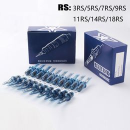 Tattoo Needles 10pc Disposable Sterilised Tattoo Needle 3RS5RS7RS9RS11RS14RS18RS Permanent Makeup Cartridge Needles For Tattoo Rotary Pen 230821