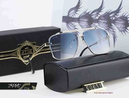 Dita Top Original Sunglasses for Summer Designer Mens and Womens Metal Retro Fashion Black Glasses Door All Match Uv Polaroi with Gift Box Bzj AZPF