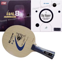 Table Tennis Raquets Pro Combo Racket Yinhe Y4 Blade with DHS Hurricane 8 Hurricane8 and Big Dipper Pipsin PingPong Rubber 230821