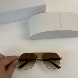 Designer Sunglasses Brand UV400 Eyewear Metal Gold Frame Sun Glasses Men Women Mirror Sunglasses Glass Lens With Box2316
