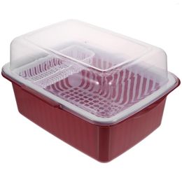 Table Mats Drain Storage Box Baby Bottle Holder Organiser Plastic Case Tableware Container Rack