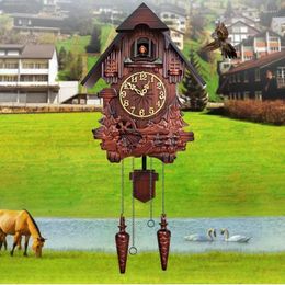 Wall Clocks Giant Electronic Unusual Watch Decor Wooden Cuckoo Luxury Vintage Pendulum Orologio Da Parete Home