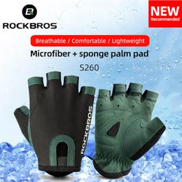 Sports Gloves ROCKBROS Spring Summer Cycling Breathable Bicycle Half Men Women Outstoor Running Shockproof Bike 230821