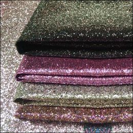 Wallpapers 50m One Roll Selling High Quality Sparkly Chunky Glitter Leather Fabric For Wallpaper Covering