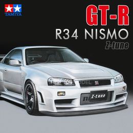 Modelo Diecast Car 124 Modelo de montagem de carro em escala NISMO SKYLINE GTR R34 Z-TUNE Modelo de Buidling DIY Kit Tamiya 24282 230821