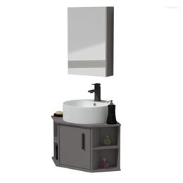 Bath Accessory Set Triangle Bathroom Cabinet Combination Corner Wash Basin Washstand