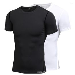 Men's T Shirts Tight Short Sleeve T-shirt Running Training Breathable Tops Quick Drying Lightweight Clothing Military T-shirts
