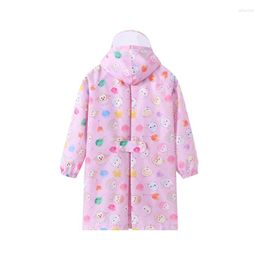 Raincoats Cartoon Raincoat Students Children Rainproof Rainwear Girls Poncho Kids Rain Suit Jacket