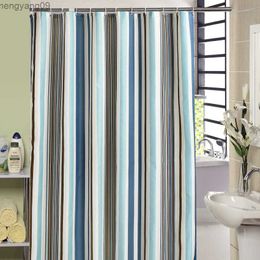 Shower Curtains Modern Bath Curtains Bathroom Colourful Striped Waterproof Shower Curtain Bathtub Cover Extra Large Wide rideau R230829