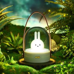 Night Lights Cute Pet Light USB Rechargeable Music Portable Lamp Three Gear Dimming Cartoon Dinosaur Bedroom Atmosphere Kid Gift