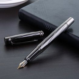 Fountain Pens 0.5mm Silver-plated Fountain Pen Business Gift Set Daily Office Signature Pen Office Supplies 230821