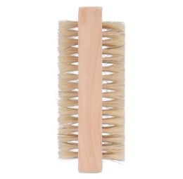 New Wood Nail Brush Two sided Natural Boar Bristles Wooden Manicure Nail Brush SPA Dual Surface Brush Hand Cleansing Brushes 10CM 23 LL