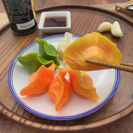 Decorative Flowers Simulation Colour Dumpling Dumplings Model Fake Food Breakfast Shop Kitchen Props Restaurant Window Display Home Decor