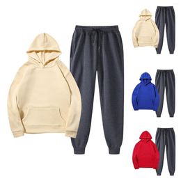 Gym Clothing Women With Pants Hoodie Leisure Winter Fleece Hooded H Suits Pant Coat For Boys Kan Sui