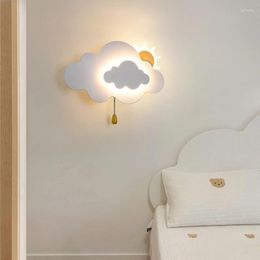 Wall Lamp Children's Bedroom Lamps Sun Cloud Night Light LED Modern Minimalist Baby Room Boy Girl Decor Bedside Lights