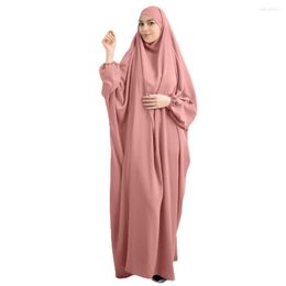 Ethnic Clothing 10 Colours Hooded Muslim Women Hijab Dress Prayer Garment Jilbab Abaya Long Khimar Full Cover Ramadan Gown Abayas Islamic