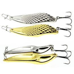 Baits Lures 1pcs Metal 10g15g20g Fishing Wobbler Spinner Bait Spoon Artificial Bass Hard Sequin Paillette Steel Hook 230821