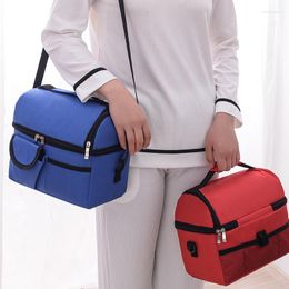 Storage Bags Insulated Lunch Bag Food Shoulder Cooler Fridge Zipper Thermal Box Tote Picnic Beach