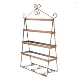 Jewellery Pouches Vintage Metal Earrings Hanger Display Rack Stand Holder Storage Showcase Home Decoration