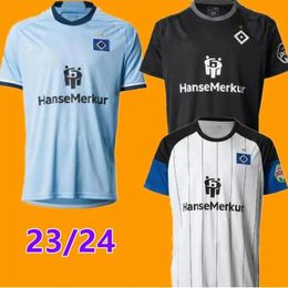 23 24 Hamburger SV Soccer Trikots Vagnoman Onana Leibold Reis Kittel Glatzel Kittel 23 2024 HSV Reis Männer Kids Kit Fußball -Hemden Uniformen 666