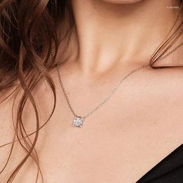 Pendant Necklaces Kpop Crystal Pendants For Women Heart Zircon Golden Choker Necklace Coquette Birthday Wedding Koraen Fashion Jewelry