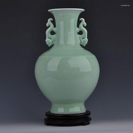 Vases Jingdezhen King Nobel Ceramic Vase Handmade Antique Retro Yingqing High-grade Ornaments Home Furnishing