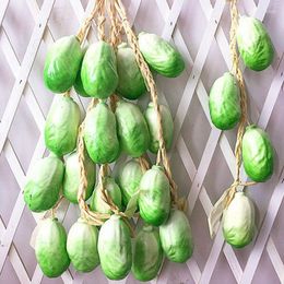 Decorative Flowers Wall Decor Artificial Fishes Hanging String Simulation Foam Food Vegetable Fake Chili Pepper Pography Props Home