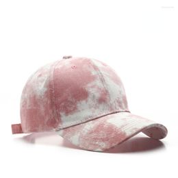 Ball Caps Men's And Women's Sports Sunscreen Sun Hat Japanese Personality Street Trend Tie-dyed Baseball Cap Fashion Kpop Snapback