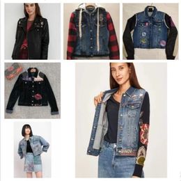 Womens Jackets Foreign trade Spanish womens jacket embroidered print design fashionable brand cotton windbreaker coat in long 230826