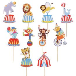 Other Event Party Supplies Circus Cake Insert Fun Toppers Flower Arrangement Props Po Interesting Decorations Birthday 230821