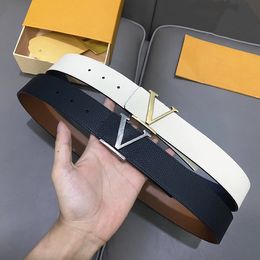 Designer luxury reversible belts designer belt men top quality Mens designer belts Top Cowhide Fashion Buckle Genuine Leather Belt Accessories with Gift Box