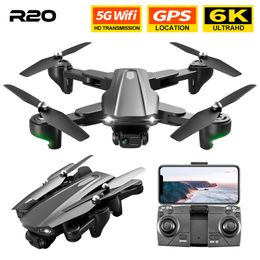 2023 New R20 Drone Professional 6k High-definition Camera GPS 5G Aerial Photography Helicopter Folding Four Axis Airplane Toy