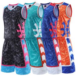 Running Sets Kids Girl Basketball Jersey Set Child Men Women Blank Uniforms Goal Throw Training Vest Double Pocket Sports Suit 230821