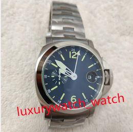 Mens Watch Manual black Dial Stainless Steel Bracelet 44mm 00297 27 MEN WATCHES Automatic Movement Sapphire glass Luminous Men's Watchs Wristwatch