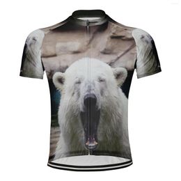 Racing Jackets 2023 Bear Men Cycling Jersey Short Sleeve Tops Bicycle MTB Downhill Shirt Road Bike Team Summer Sports Clothing