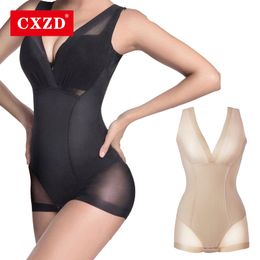 Waist Tummy Shaper CXZD Women Shapewear Suit Control Underbust Body Slimming Underwear Vest Bodysuits Jumpsuit 230821