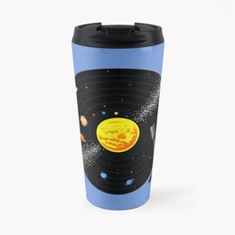 Water Bottles Solar System Record Travel Coffee Mug Vintage Cup