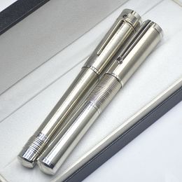Limited Edition Gandhi Signature Rollerball Pen Titanium Thick Office Writing Ink Fountain Pens With Serial Number And Diamond 0680/3000