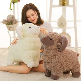 Plush Dolls Simulation Sheep Toy Stuffed Animal Lamb Goat Doll Toys Baby Kids Children Gift Home Decoration Craft Drop 230821