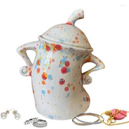 Garrafas de armazenamento Voilador com atitude divertida jarros de comida de comida de comida criativa Akimbo copo Ornamento para açúcar de chá e especiarias