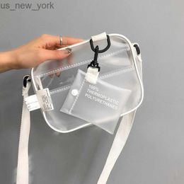 Totes Casual PVC Transparent Bag Women Crossbody Bags Jelly Small Phone Bags Shoulder Bag Handbag Card Holder Transparent Ladies Purse HKD230822
