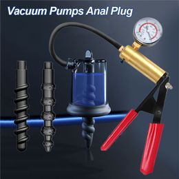 Anal Toys 2023 Vacuum Pump Prostate Massage Dilator Buttplug For Women BreastVagina Sucking Adult Sex Plug 230821