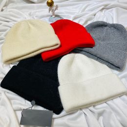 Wool Beanie Hat Skull Caps Red Plain Winter Warm Ski Cap Hats Beanies Black White Womens