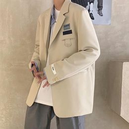 Men's Suits 2023 Luxury Casual Men Suit Jacket Set Streetwear Elegant Korean Hong Kong Stylish Spring Coat